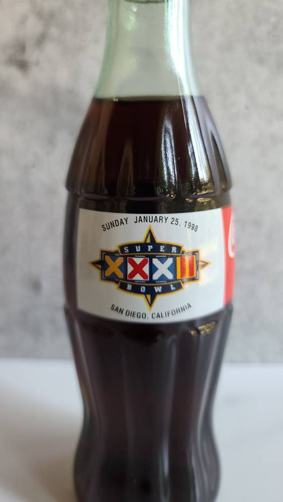 Super Bowl XXXII 1998 Coca-cola Bottle - Etsy