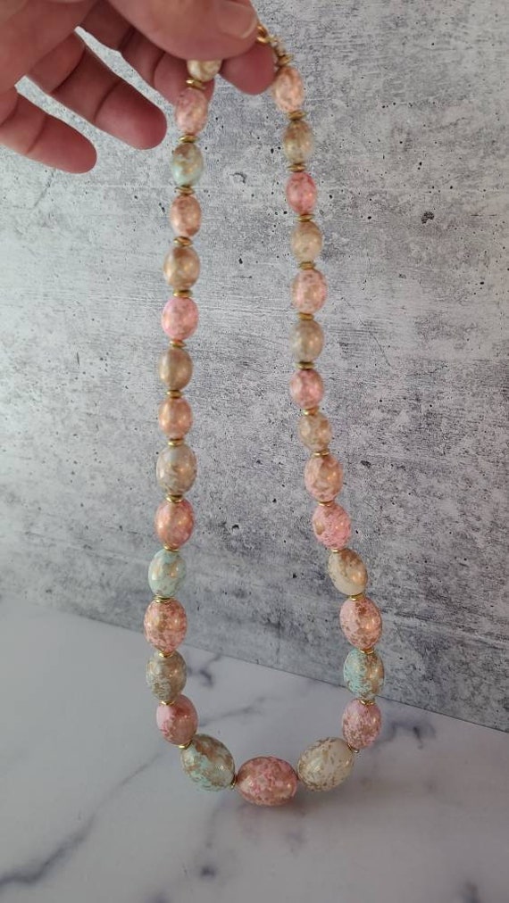 Speckled Pastel Beaded Necklace - image 10