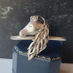 925 Sterling Silver Horse Cuff Bracelet Vintage Mexico - Etsy