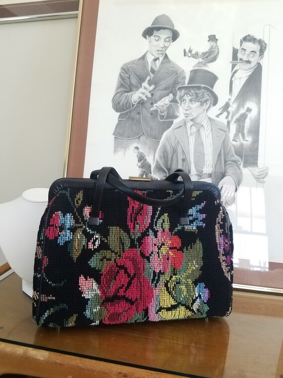 Carpet Bag, Mary Poppins Bag, Large Floral Bag