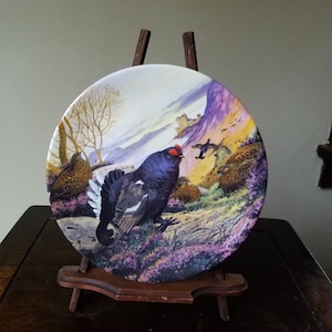 Royal Grafton Vintage Decorative Plate 1988 Black Grouse Made in England