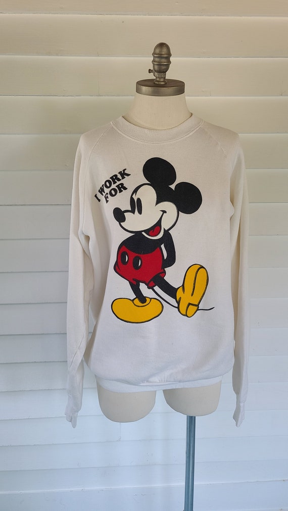 I Work For Mickey Mouse Sweatshirt