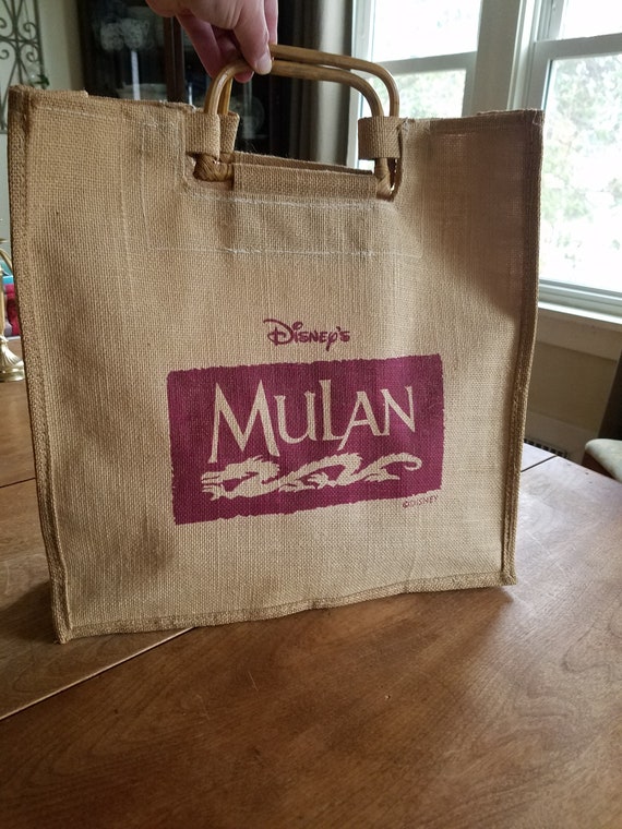 Vintage Disney's Mulan Woven Tote Bag Shopper Tote