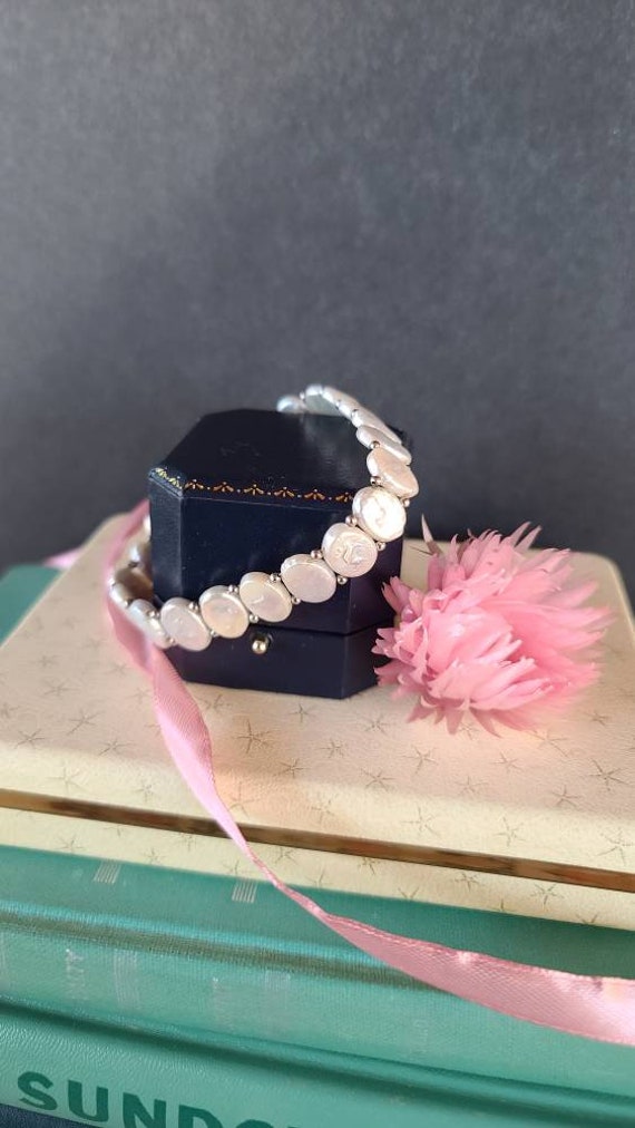 925 Pearl Beaded Stretchy Bracelet