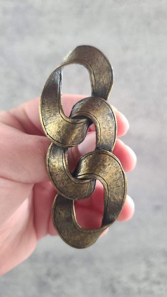 Vintage Three Loop Brooch - image 4