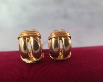 Vintage Gold Clip-on Earrings