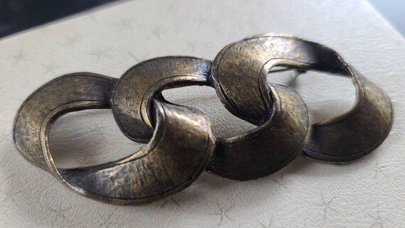 Vintage Three Loop Brooch - image 9