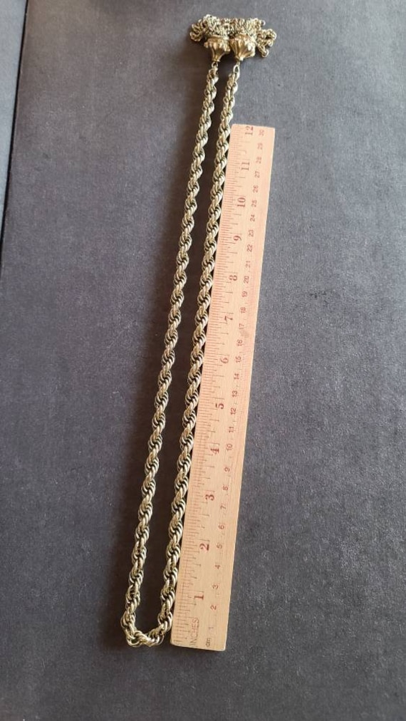 Vintage Lariat Tassel Necklace - image 7