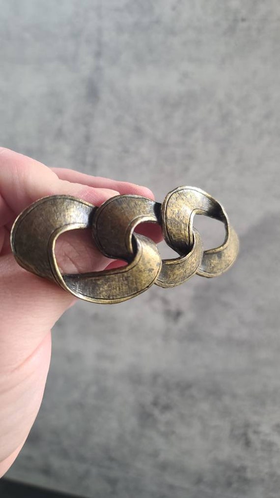 Vintage Three Loop Brooch - image 3