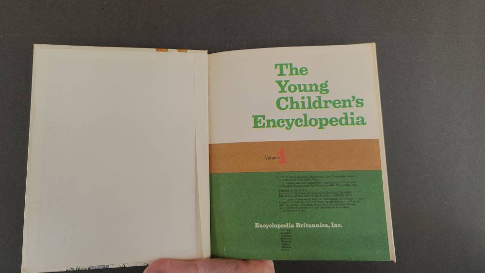 The Young Children's Encyclopedia, Volume 1A - Etsy