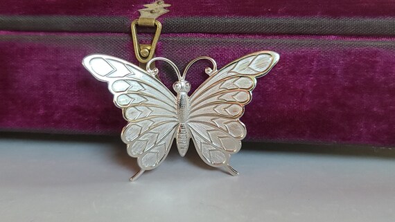 Vintage Beau Sterling Butterfly Brooch - image 4