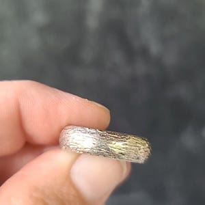925 Sterling Silver Textured Band Ring, SIZE US 7.5 Vintage