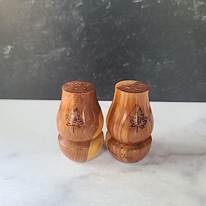 Vernon Texas Souvenir Wooden Salt and Pepper Shakers, Vintage