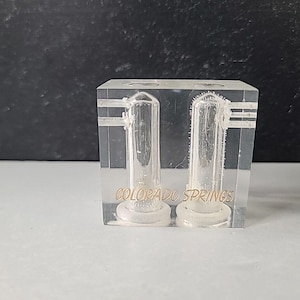 Vintage Salt And Pepper Shakers Souvenir From Colorado Springs, READ