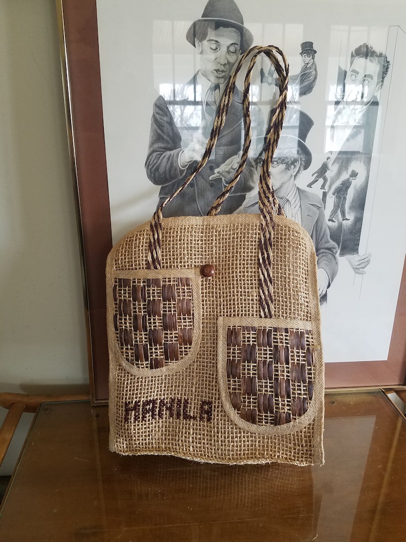 Boho Vintage Woven Souvenir Bag Manila