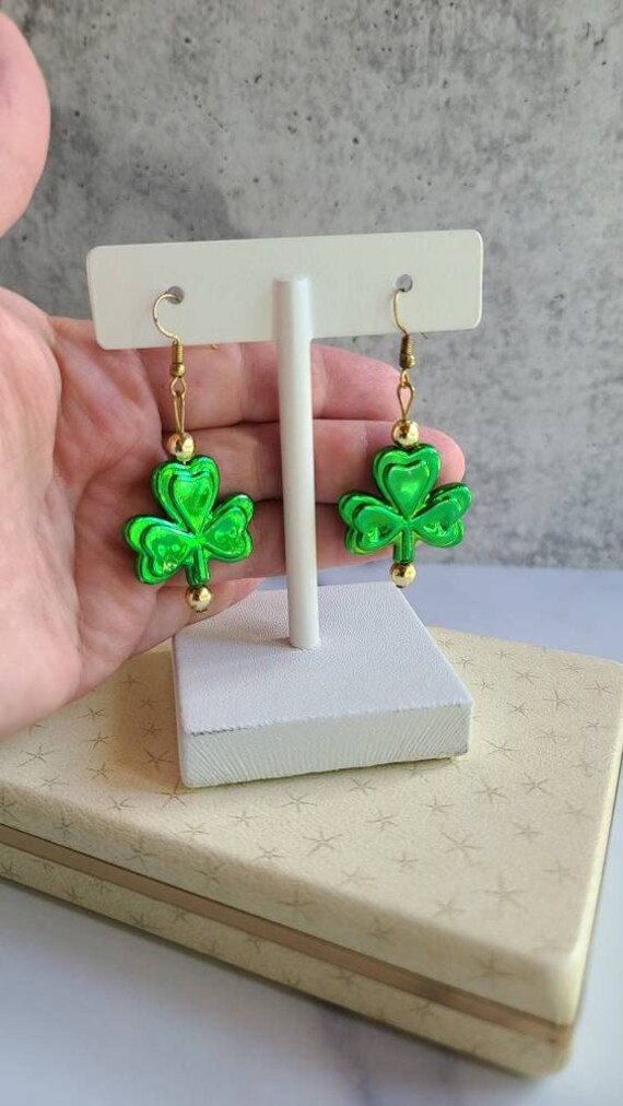 Three leaf clover earrings Clearance