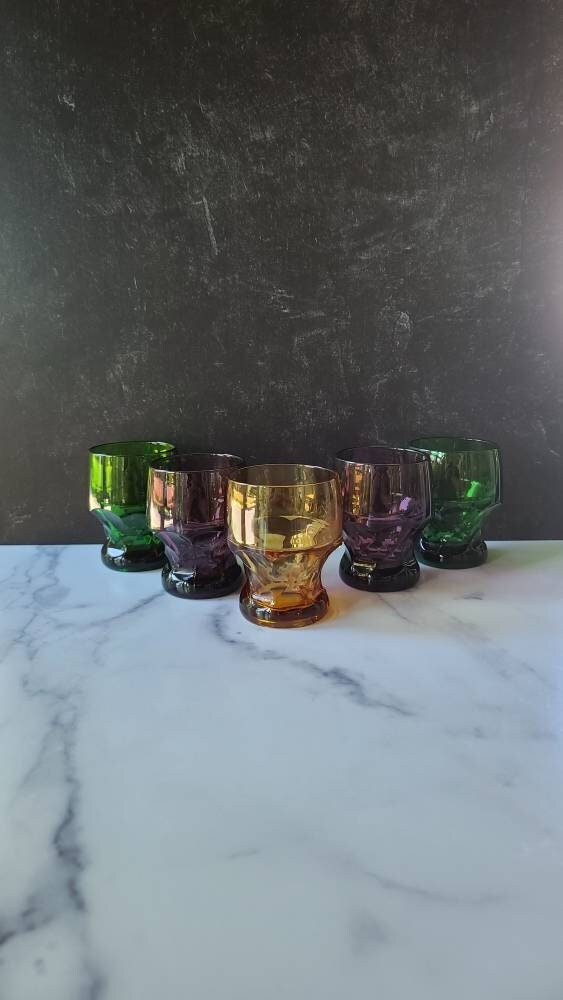 Vintage Glasses, Set of 5