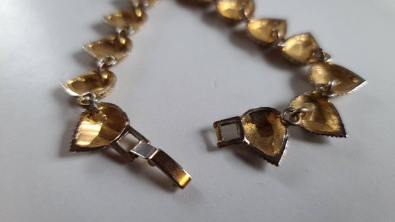 Vintage Gold Tone Textured Bracelet - image 10