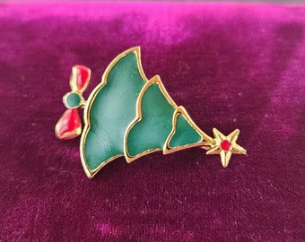ヴィンテージのクリスマスツリーブローチ - Etsy 日本