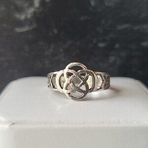 925 Sterling Silver Knot Statement Ring, SIZE US 6.25