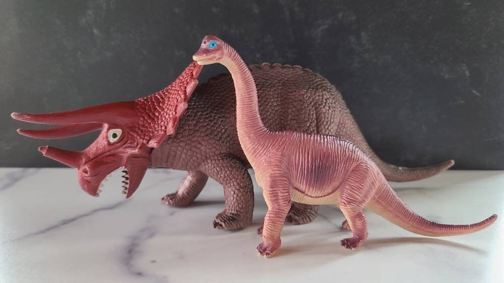 ブラキオサウルス トリケラトプス 恐竜セット - Etsy 日本