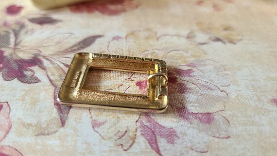 Parklane Rectangular Rhinestone Gold Pendant - image 8