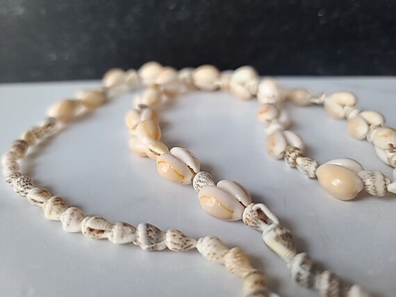Vintage Beaded Shell Necklace - image 6