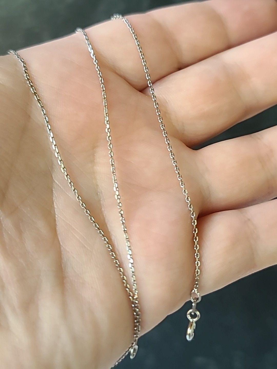 GM Italy 925 Sterling Silver Chain Necklace Vintage - Etsy