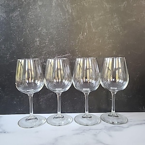 Clear Glass Large Wine Glasses Set Of Four