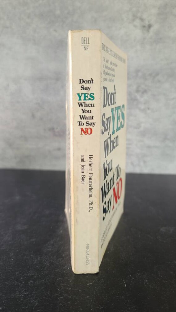 Don't Say Yes When You Want to Say No - Etsy