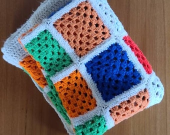 Rainbow Pattern Afghan Blanket