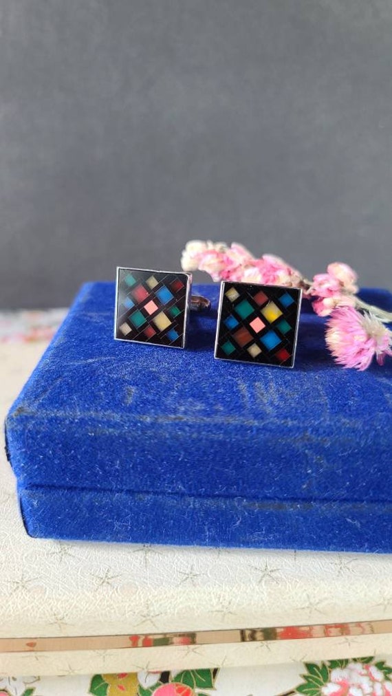 GFMW Geometric Sterling Cufflinks