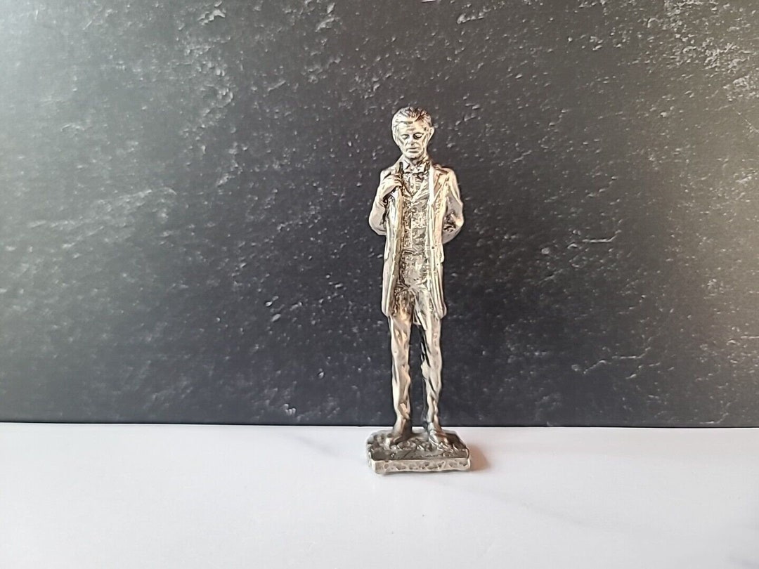 Vintage Pewter Abraham Lincoln Figurine Etsy