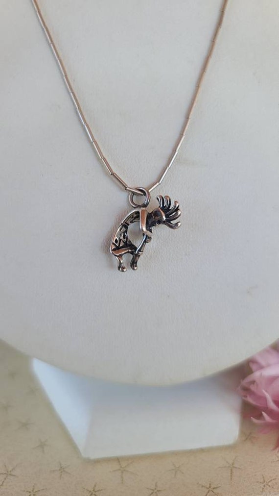 925 Kokopelli Pendant Necklace - image 2