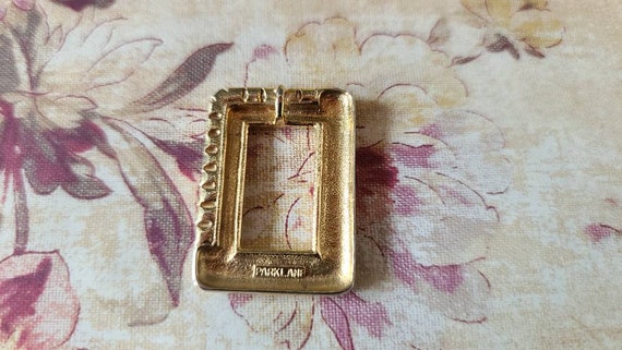 Parklane Rectangular Rhinestone Gold Pendant - image 7