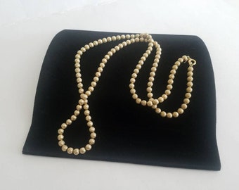 Crown Trifari Gold Beaded Necklace