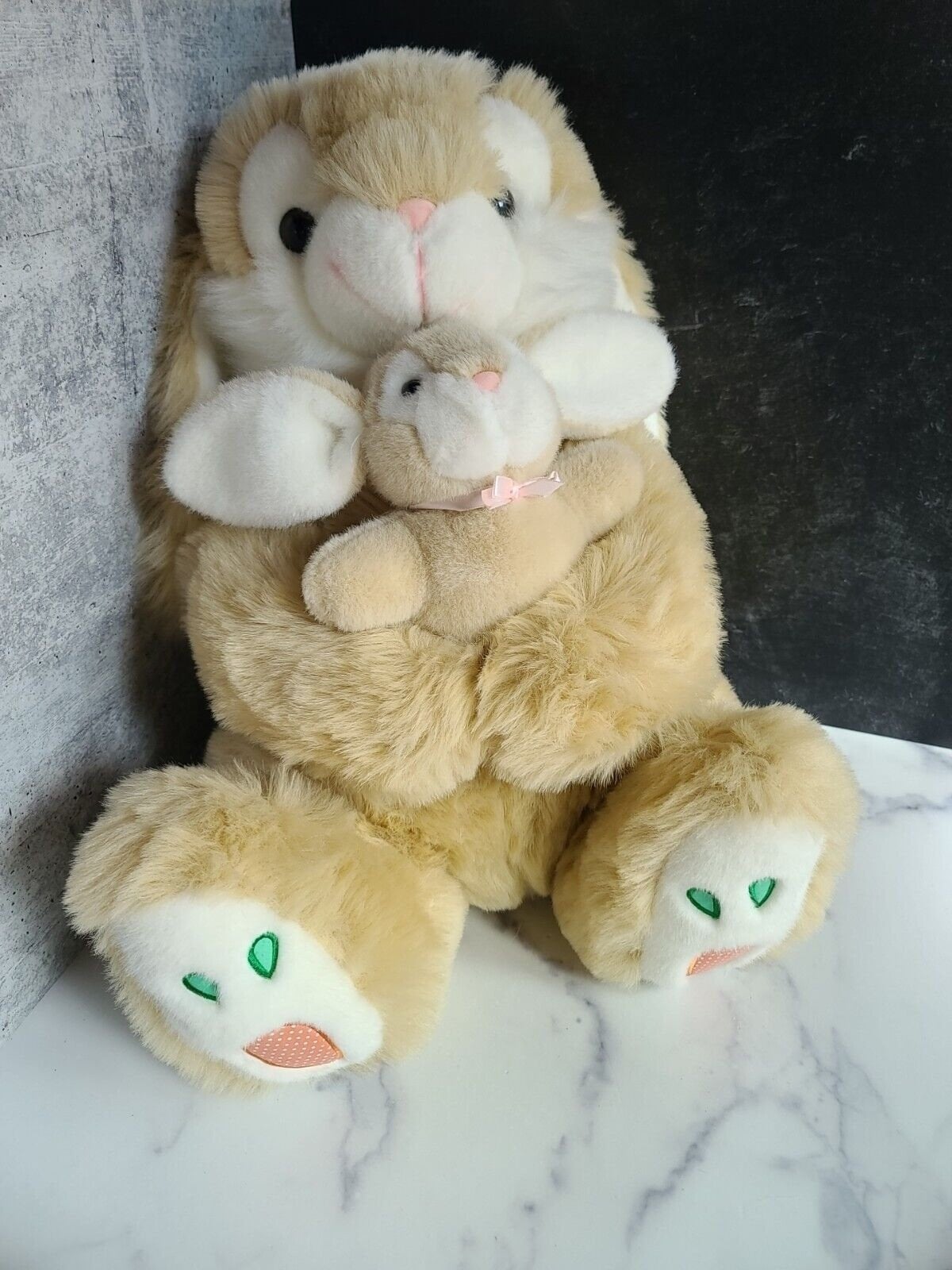 Goffa Bunny Rabbit Large Jumbo Plush Tan Color Etsy Canada