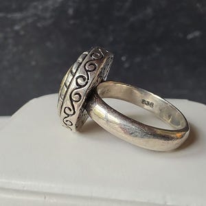 Brighton 925 Sterling Silver Signed Sayan Cable White Topaz Band Ring Size 6 zdjęcie 4