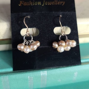 14K GF Beaded Dangling Earrings