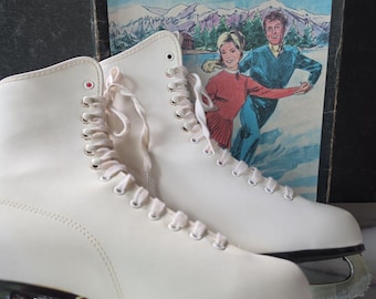 American Aces Figure Skates Women's Size 8 Vintage READ Description