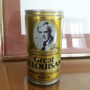 Collectable Beer Can Alfonso J. Cervantes Great St. Louisan Heritage of St. Louis Series Beer DYI