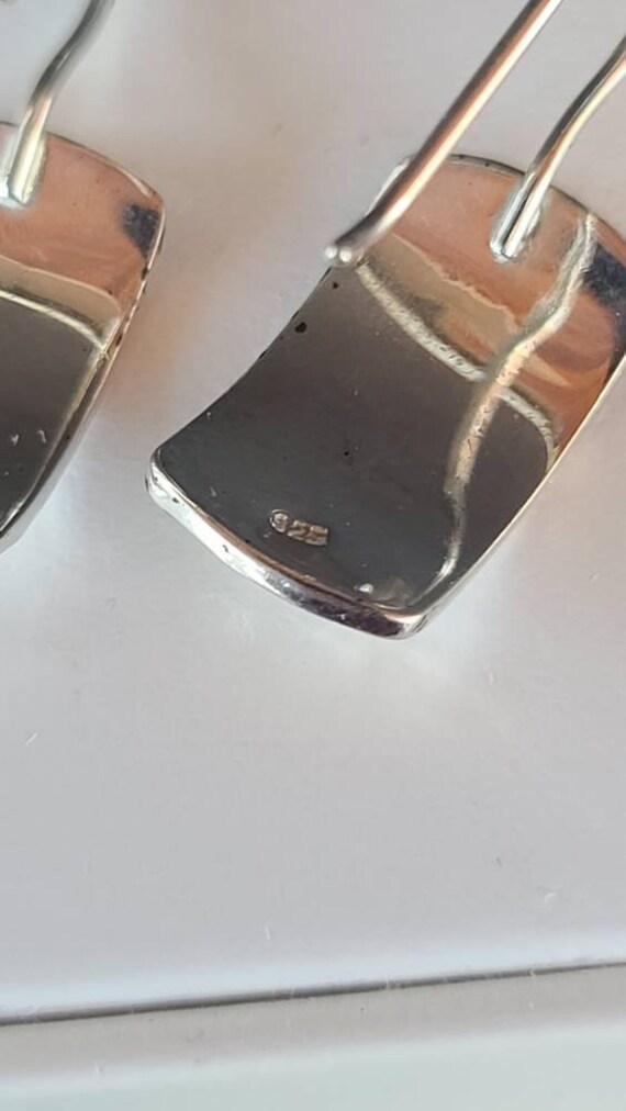 925 Hammered Dangling Earrings - image 9