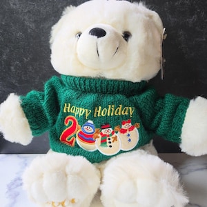 2000 Holiday Teddy - Etsy
