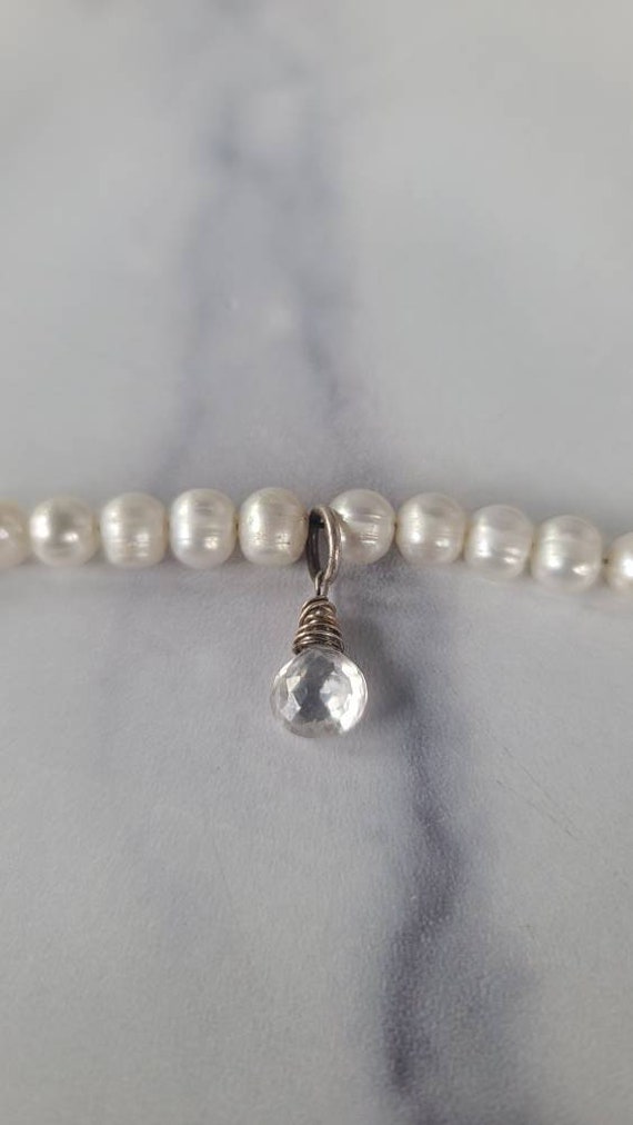 925 Pearl Crystal Bracelet - image 5