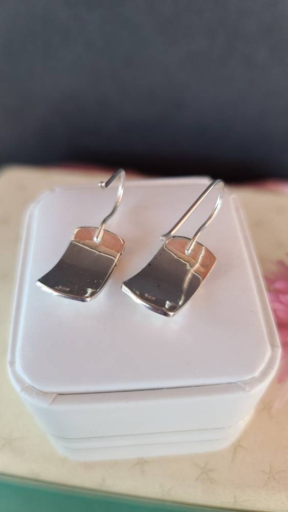925 Hammered Dangling Earrings - image 7