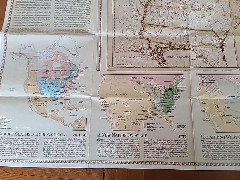National Geographic Map the Territorial Growth of the United States ...