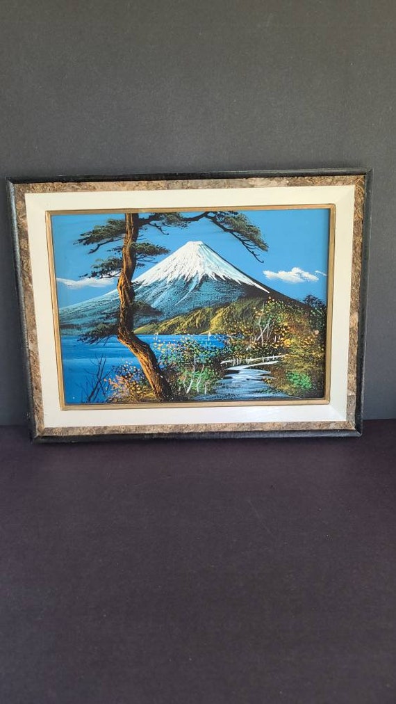 ヴィンテージ富士山の絵画 - Etsy 日本