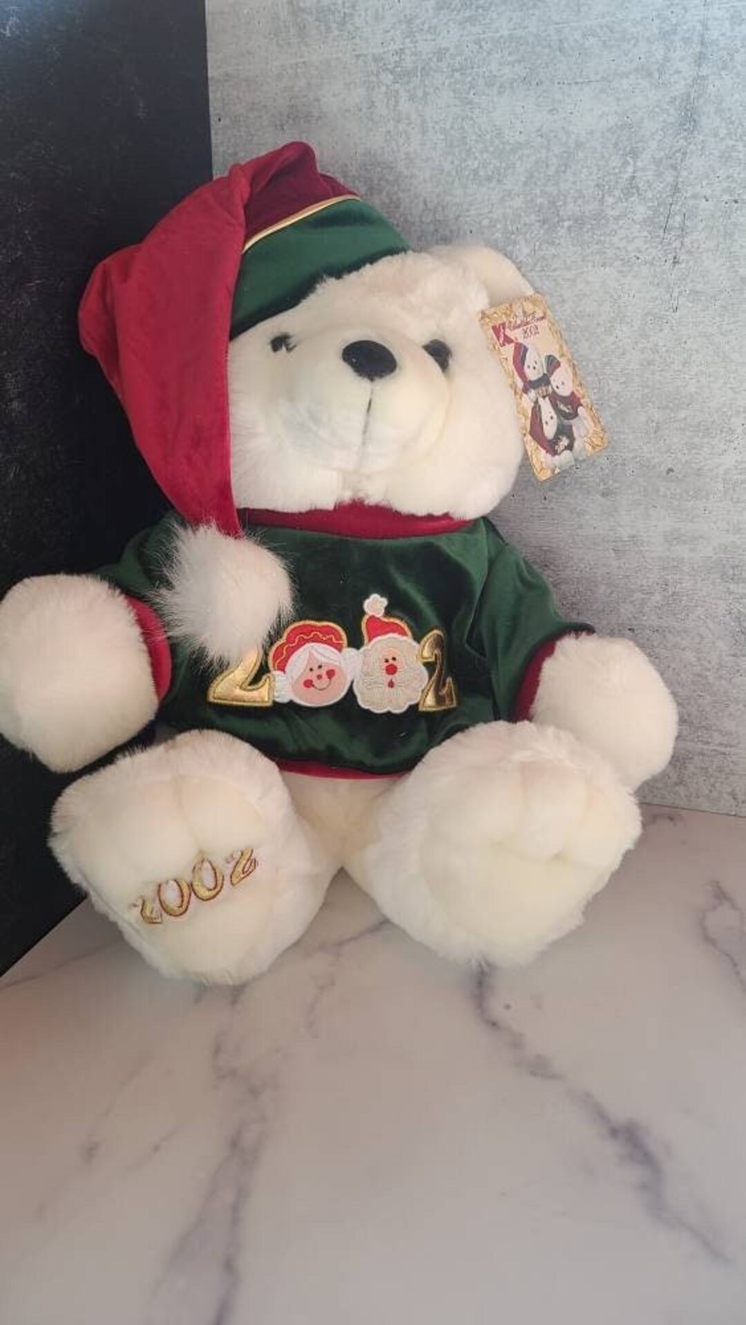 Kmart Collectible Christmas Bear 2002 Etsy