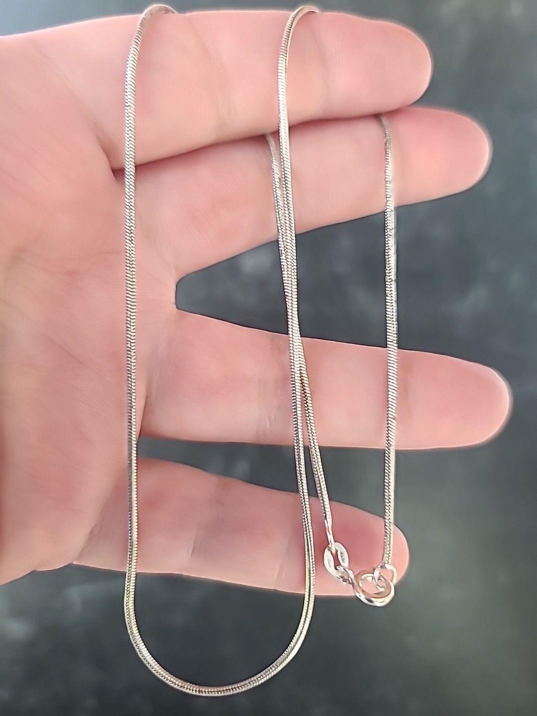 Vintage Signed MJI Sterling Silver .925 Italy 20” Chain