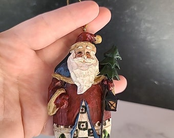 Vintage Santa Christmas Ornament